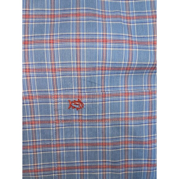 Southern Tide Mens Classic Fit Plaid Dress Shirt Large - Picture 6 of 7